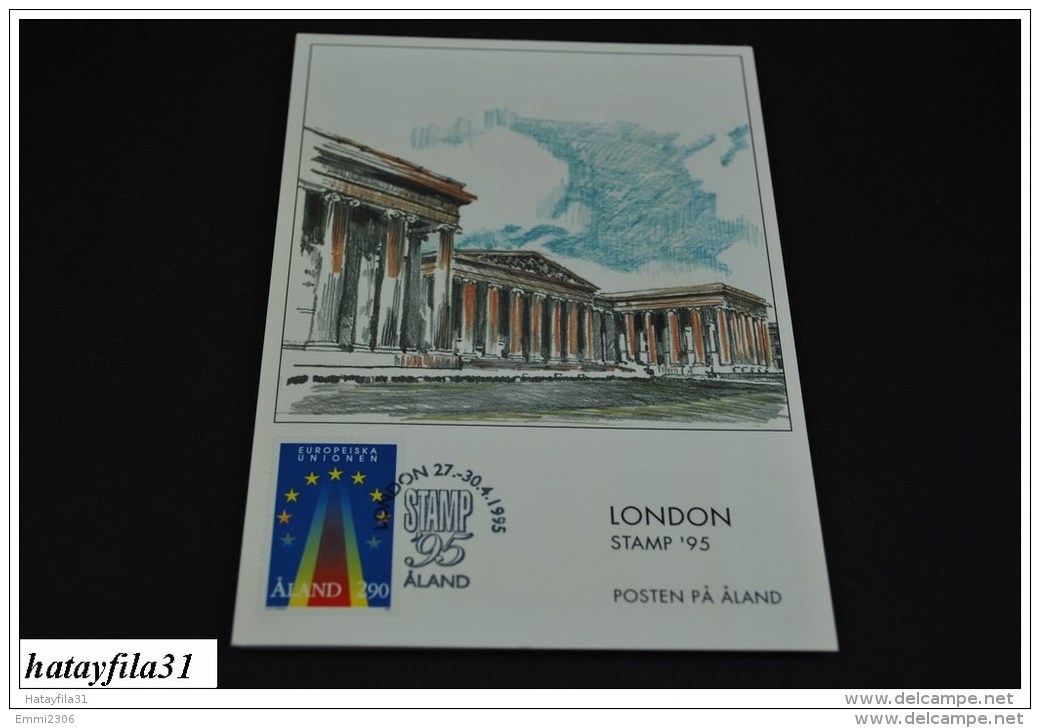 Finnland - Aland  1995  EXHIBITION CARD ( Messe Karten )  Int. STAMP EXHIBITION   (T - 100 ) - Maximum Cards & Covers