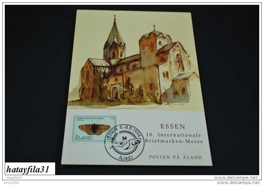 Finnland - Aland  1994  EXHIBITION CARD ( Messe Karten ) Int. Briefmarken Börse ESSEN   (T - 100 ) - Maximum Cards & Covers