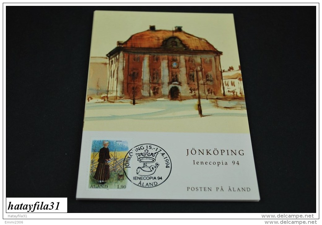 Finnand - Aland  1994  EXHIBITION CARD ( Messe Karten ) IENECOPIA 94 Jönköping   (T - 100 ) - Maximum Cards & Covers