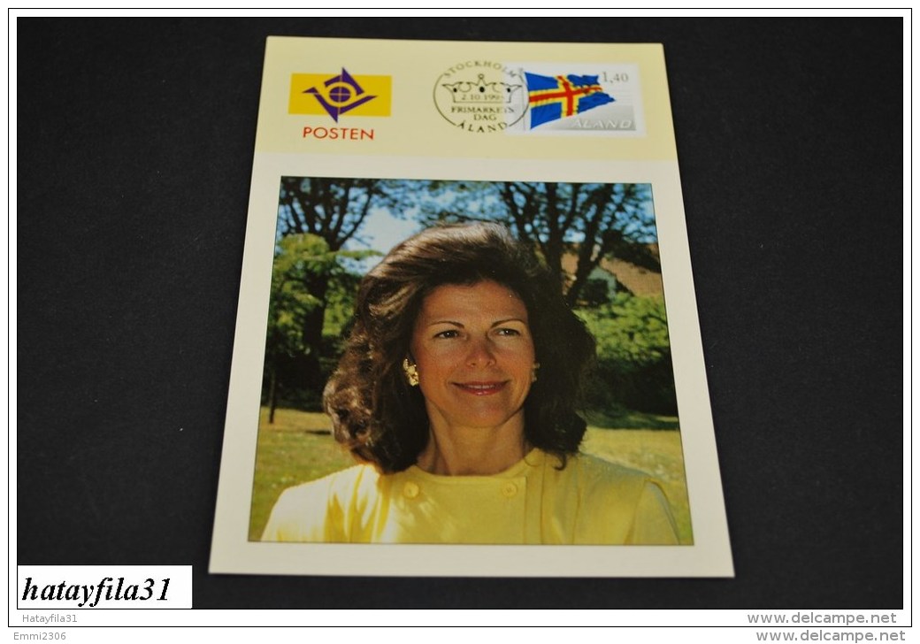 Finnland - Aland  1993  EXHIBITION CARD ( Messe Karten )    FD -  Stockholm 2.10.1993  (T - 100 ) - Cartes-maximum (CM)