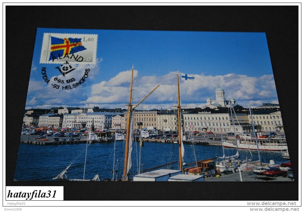 Finnland - Aland  1993  EXHIBITION CARD ( Messe Karten )   NORDIA 1993  (T - 100 ) - Cartes-maximum (CM)