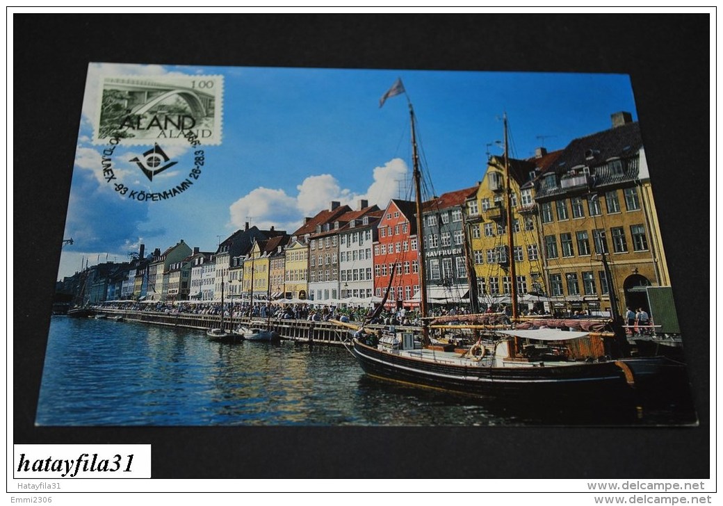 Finnland -  Aland   1993   EXHIBITION CARD  ( Messe Karten )   NORSJUNEX &acute; 93    ( T - 100 ) - Tarjetas – Máximo