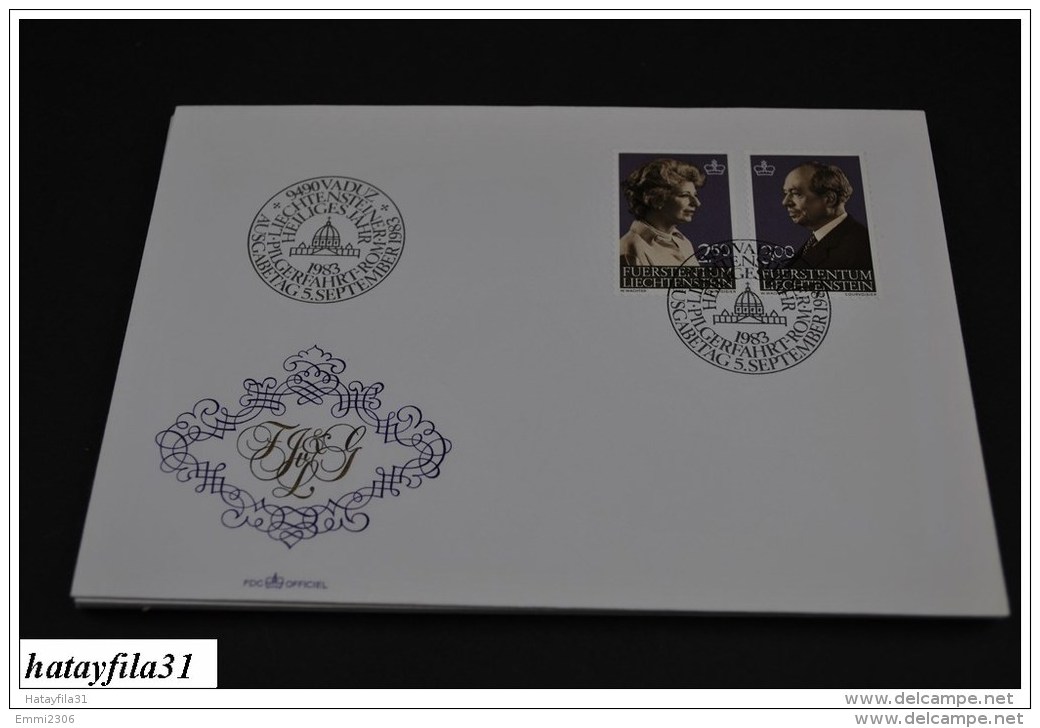 Lichtenstein   1983   FDC  Mi. 828 - 829  Freimarken ; Fürst Franz Josef II. Und Fürsten Gina         (  T - 85 ) - Service