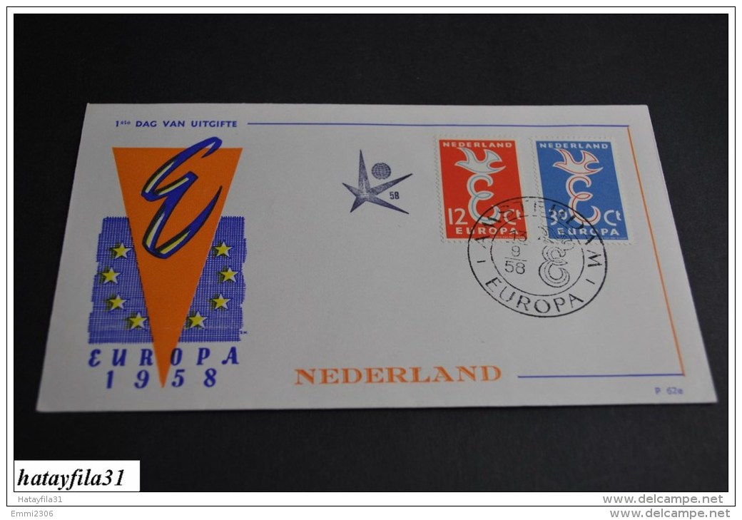 Niederlande   Europa - CEPT   1958   Mi. 718 - 719         ( 103 ) - 1958