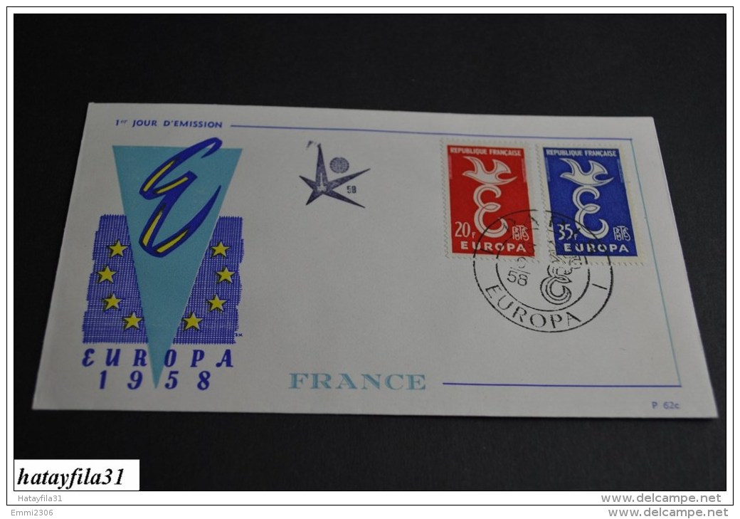 Frankreich   Europa - CEPT   1958    Mi. 1210 - 1211    ( 103 ) - 1958