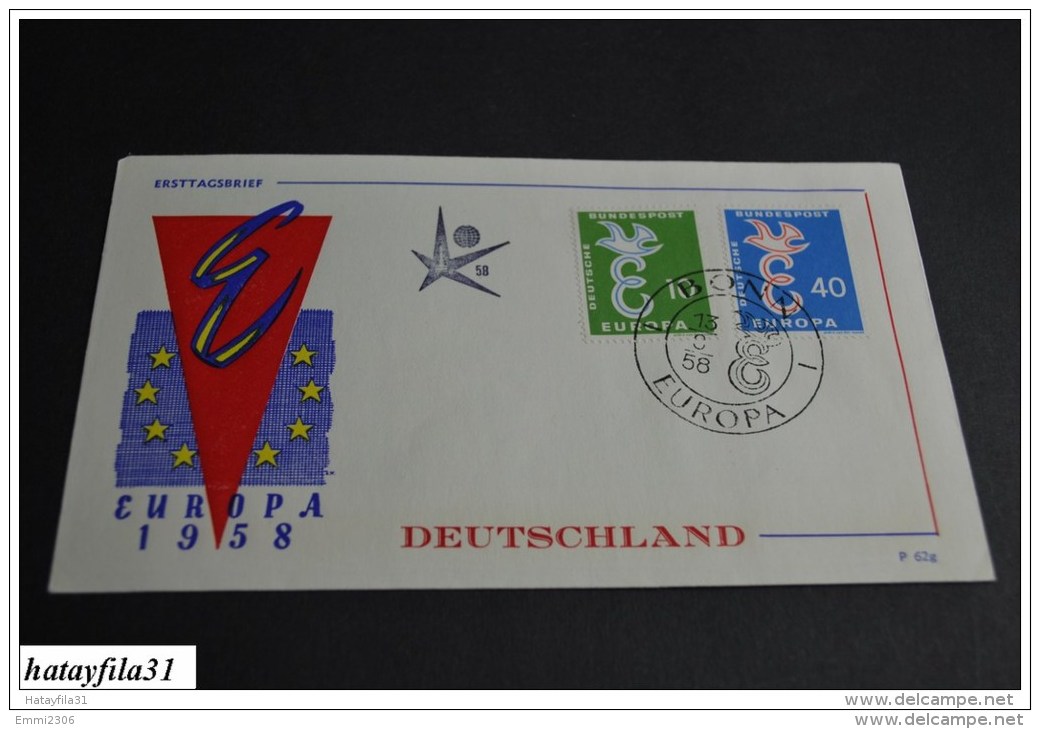 Deutschland      Europa - CEPT   1958    Mi. 295 - 296    ( 103 ) - 1958