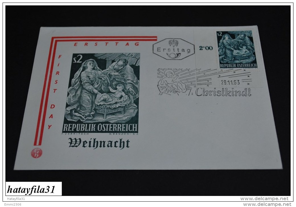 Österreich  1963    Ersttags Brief    Mi. 1143  /   Weihnachten        (T - 97 ) - FDC