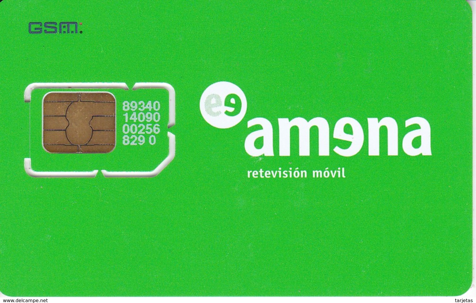 AMR-004 ? TARJETA DE ESPAÑA DE AMENA AUNA  GSM-SIM   DOS - DUAL  NUEVA-MINT - Amena - Retevision