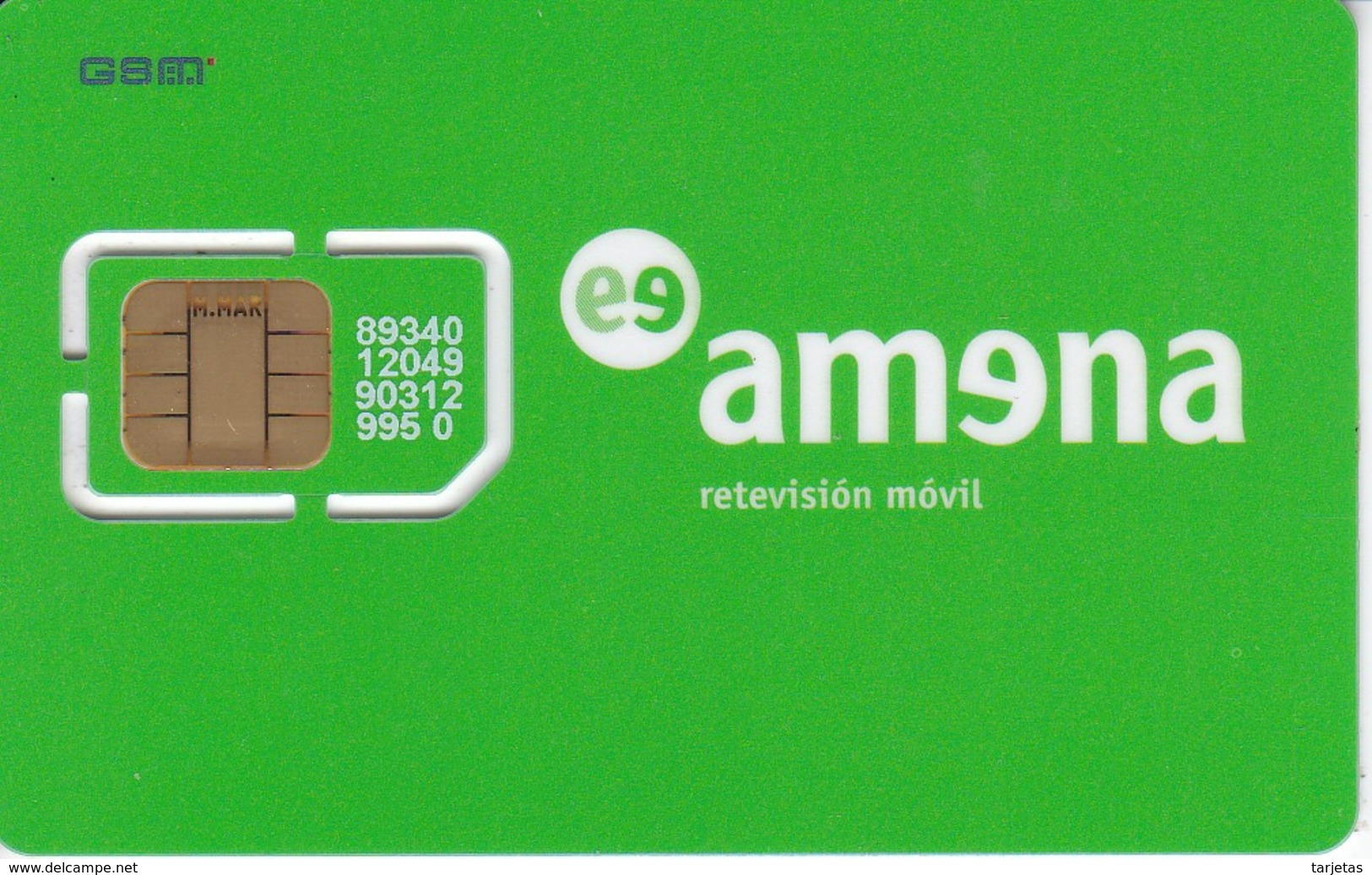 AMR-006 TARJETA DE ESPAÑA DE AMENA AUNA  GSM-SIM   SIN NUMERO  NUEVA-MINT - Amena - Retevision