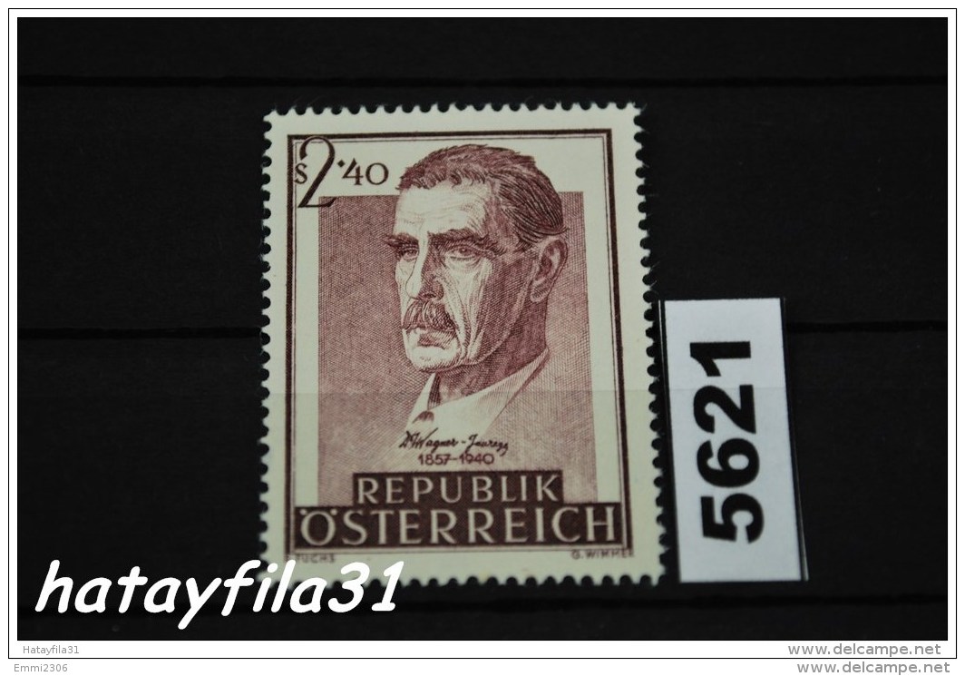 Österreich  1957   Mi. 1032   ** Postfrisch  /  100. Geburtstag Von Julius Wagner - Jauregg - Ungebraucht