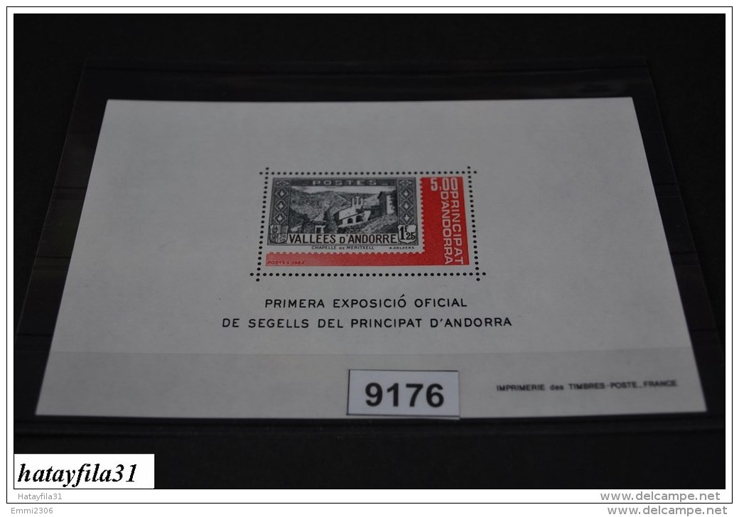 Andora ( Französische Posten )    1982  Mi. Block 1  ** Postfrisch       /  Nationale Briefmarkenausstelling - Blokken & Velletjes