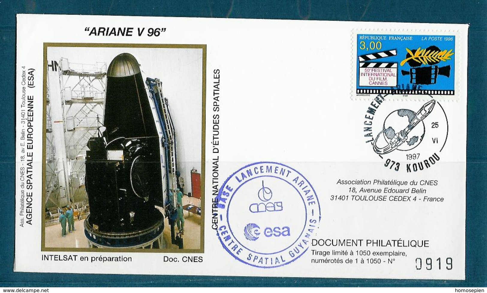 ESPACE - ARIANE Vol Du 1997/06 V96 - CNES - 3 Documents - Europe