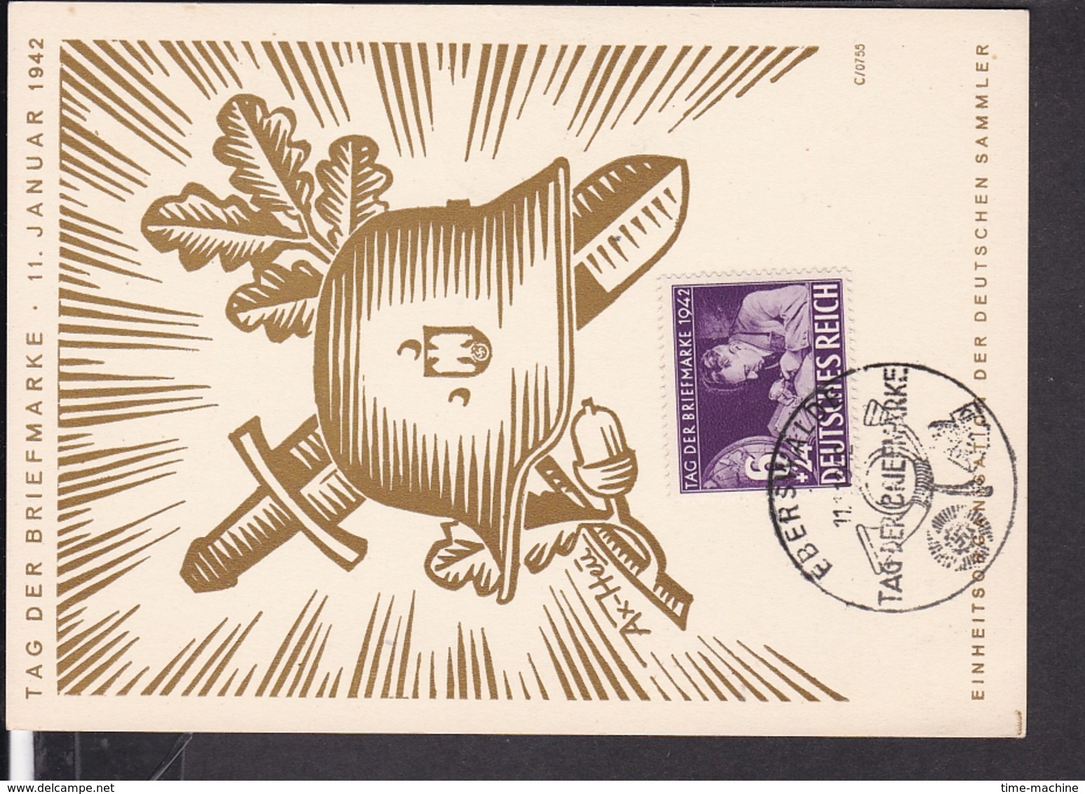 Sonderstempel Eberswalde Tag Der Briefmarke 1942 , FDC - Briefe U. Dokumente
