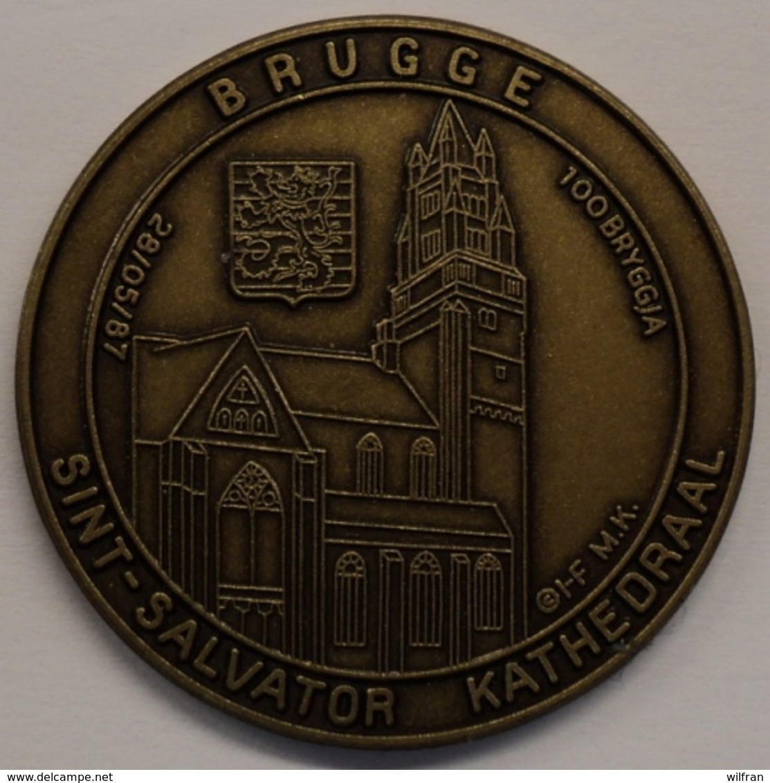 3202 Vz Brugge - Sint-Salvator Kathedraal 100 Bryggja - Kz Oppidi Sigillum Brugensis - Jetons De Communes