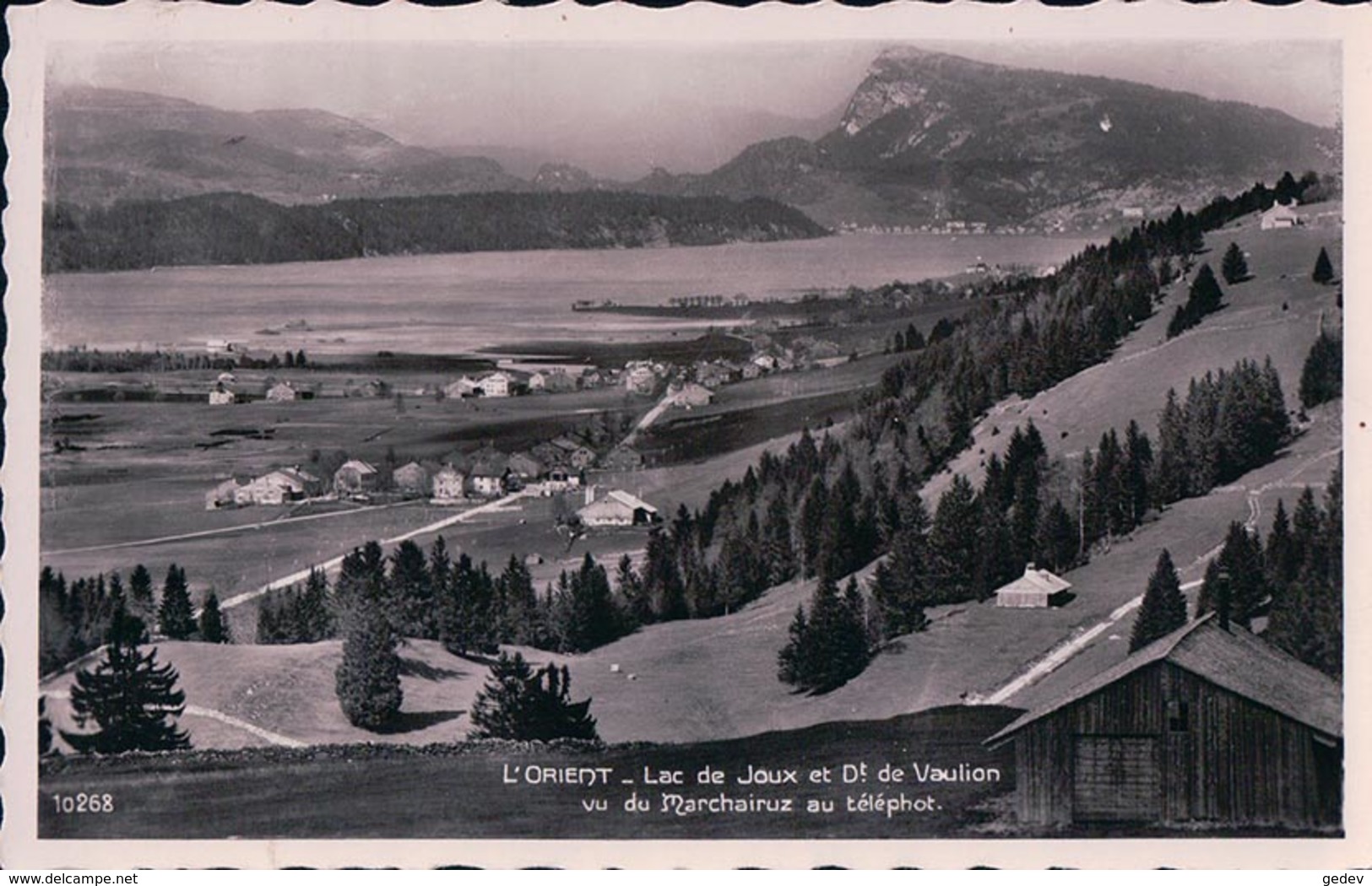 Vallée De Joux, L'Orient, Cachet Rectangulaire LE LIEU (10268) - Le Lieu