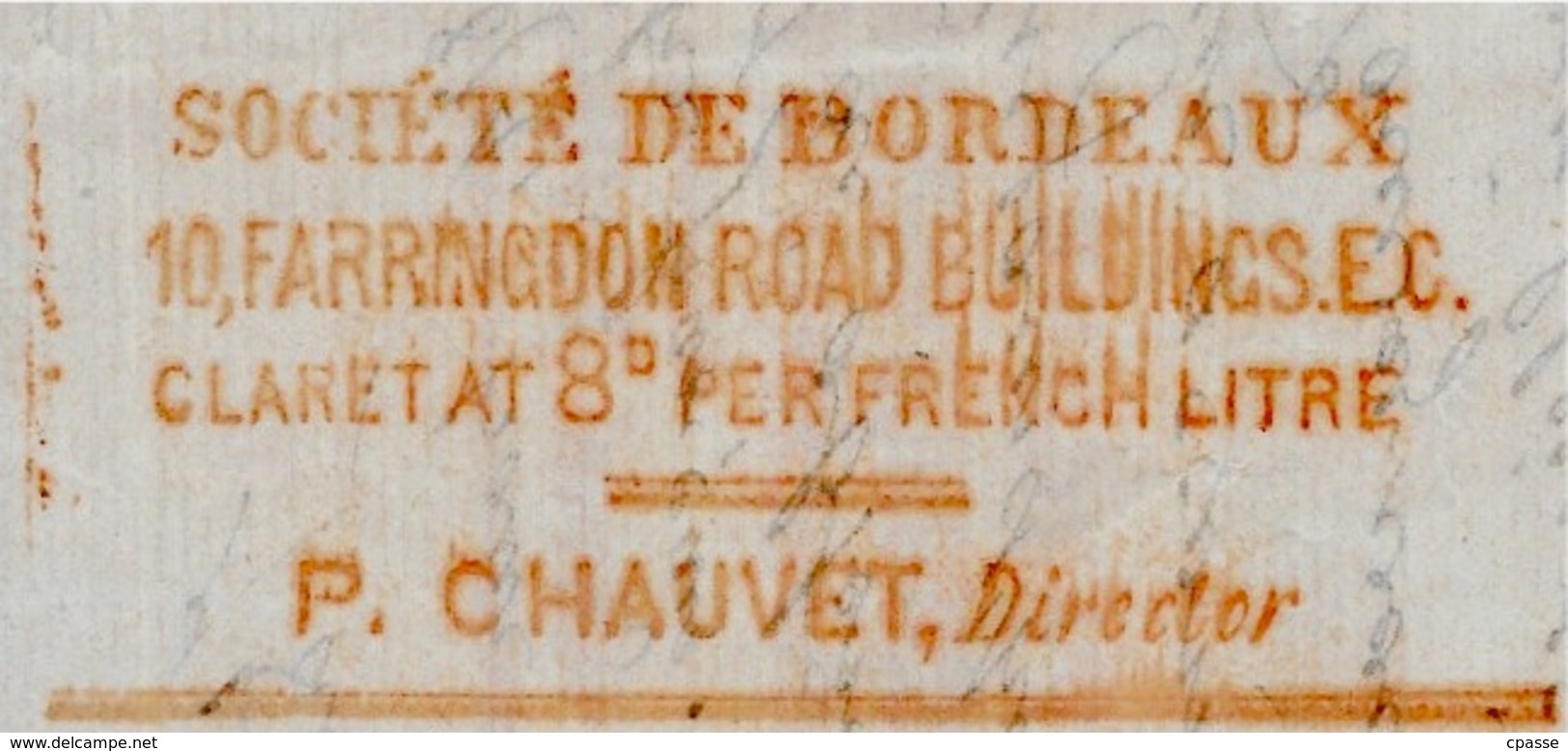 1876 Lettre (LONDON) Importateur De Vins De (33) BORDEAUX Contacte Fabricant D'Eaux De Vie à (16) ANGOULÊME (voir Texte) - Verenigd-Koninkrijk