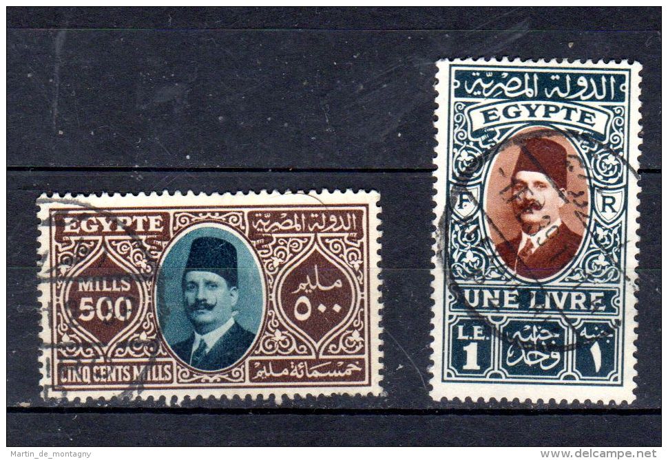 1927 / 1933; Série Courante Roi FOUAD Ier., YTNo. 118 - 130 + 169 - 171, Incl. Type A) , Oblitéré, Los 49910 - Used Stamps