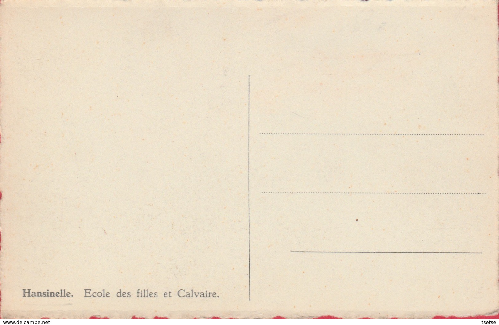 Hanzinelle -Ecole Des Filles Et Calvaire ( Voir Verso ) - Florennes