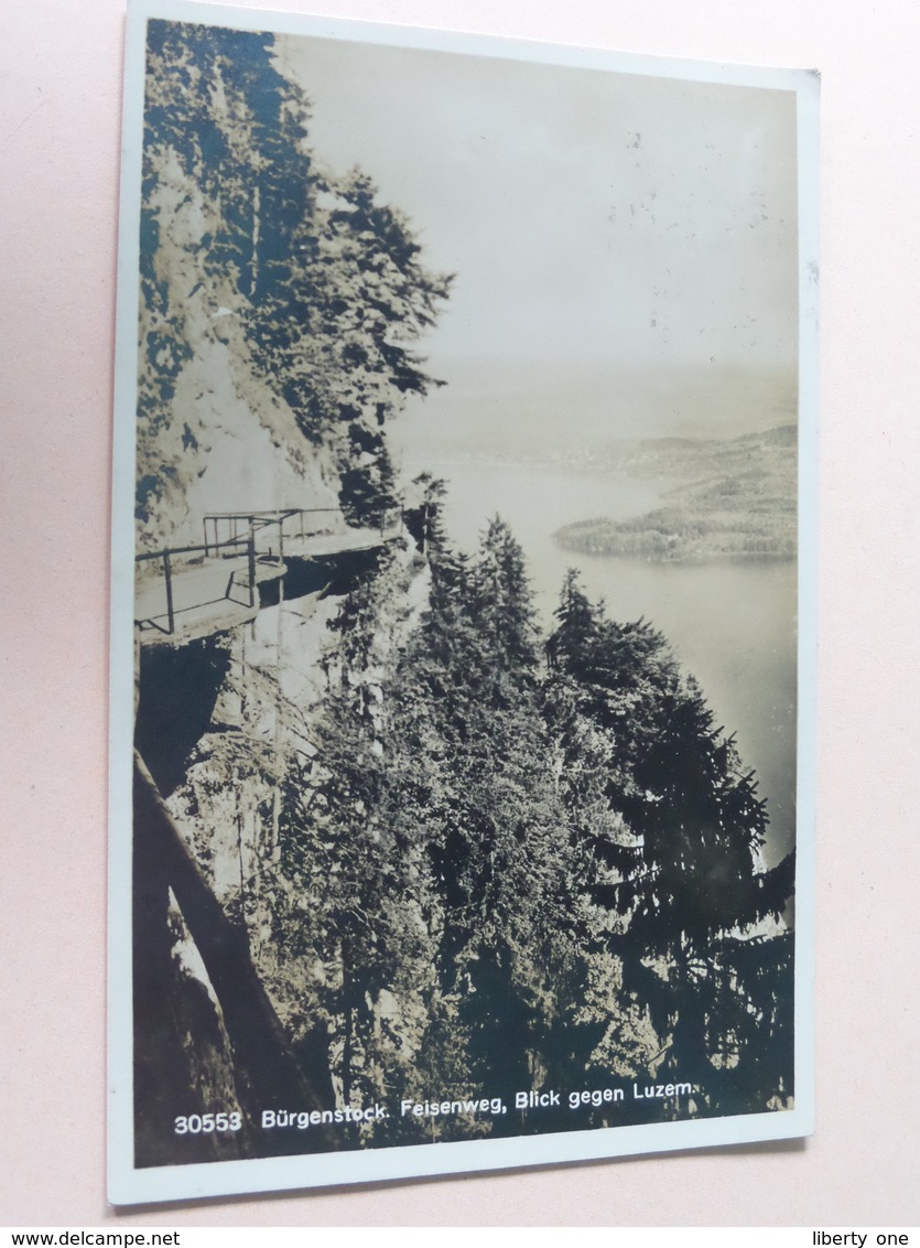 Bürgenstock - Feisenweg, Blick Gegen Luzern ( 30553 ) ( Voir Photo ) Anno 1927 ! - Lucerne