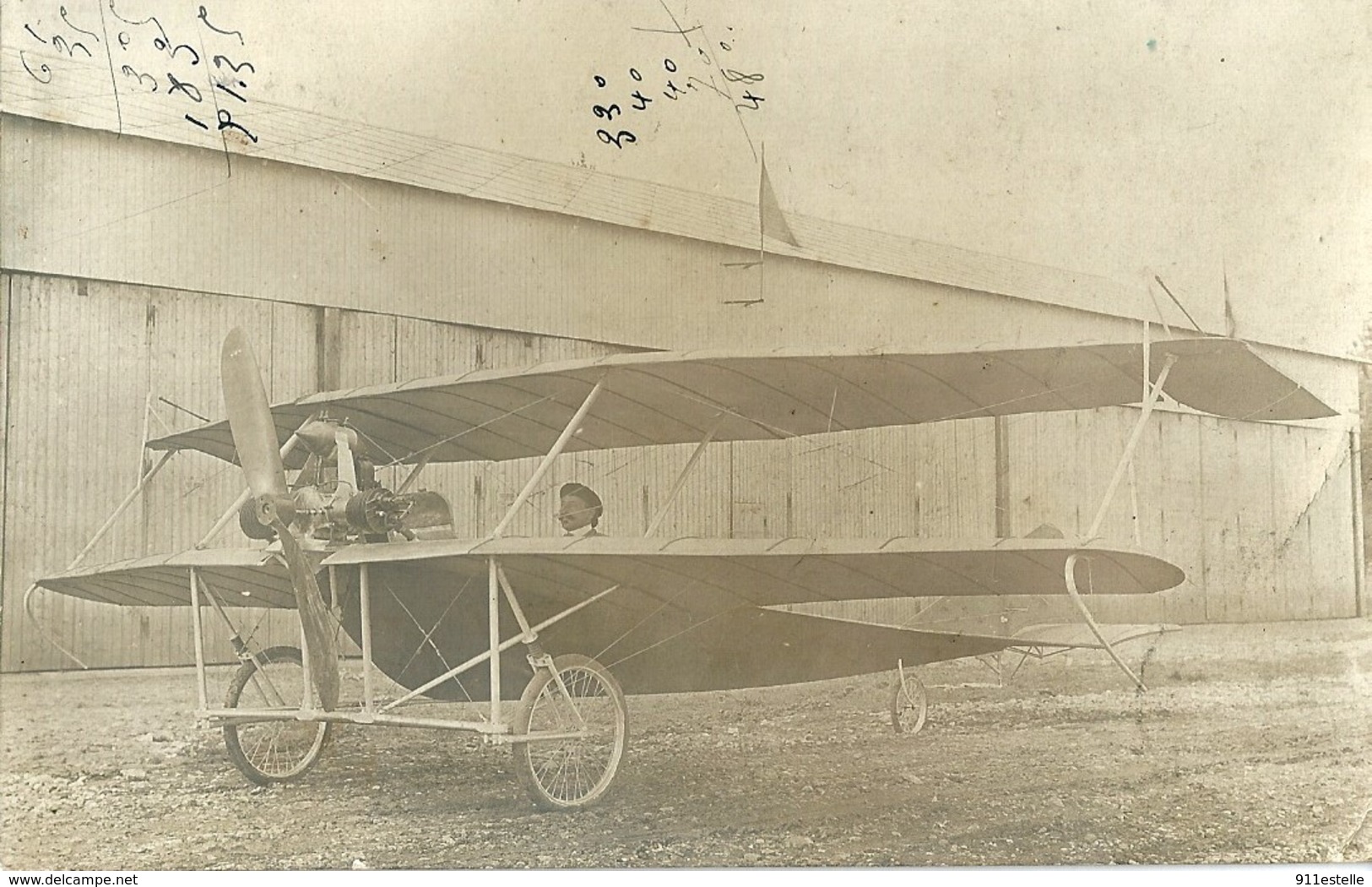 23   AEROPLANE  DENHAUD  FRANCOIS , Ancien Maçon De La Creuse Carte Signé  Par   DENHAUD - Bellegarde