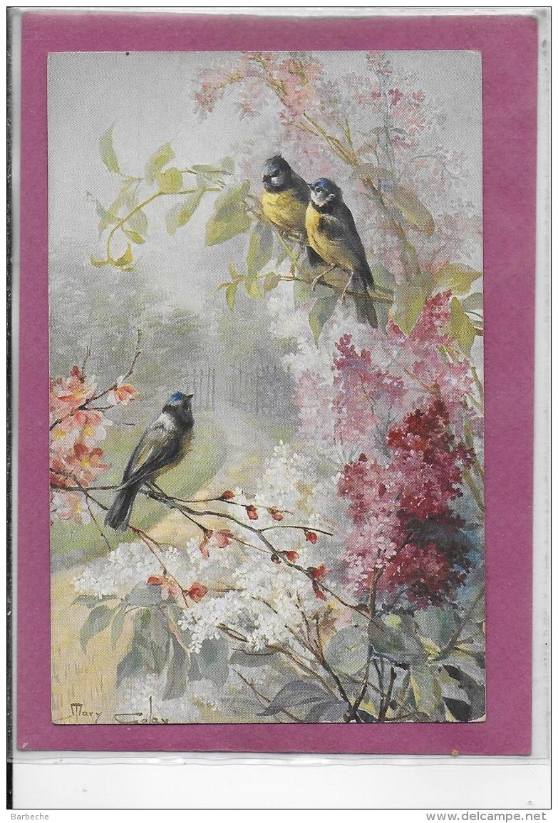 OISEAUX DANS LES FLEURS - Oiseaux