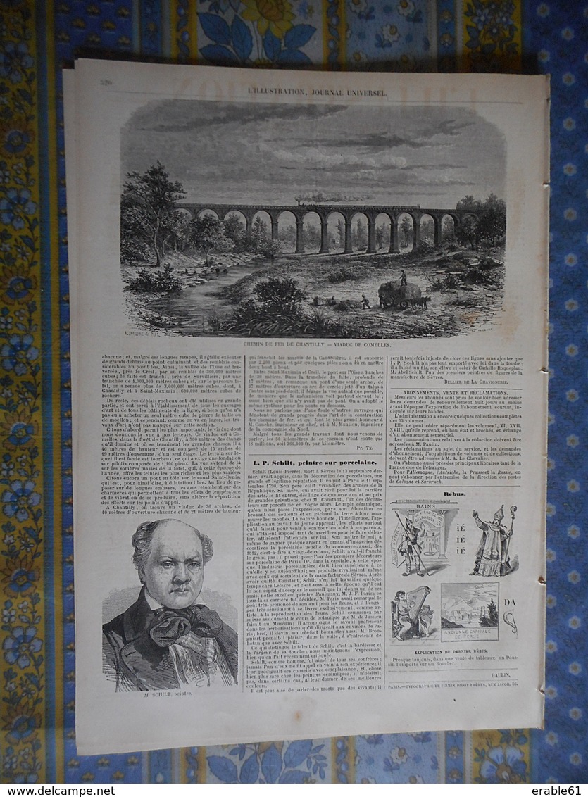 L ILLUSTRATION 29/10/1859 NICE ORESTIS PARIS BRADIERES POITIERS LUXEMBOURG GARE VALEGGIO MOZAMBANO LA CIOTAT LE HAVRE CH - 1850 - 1899