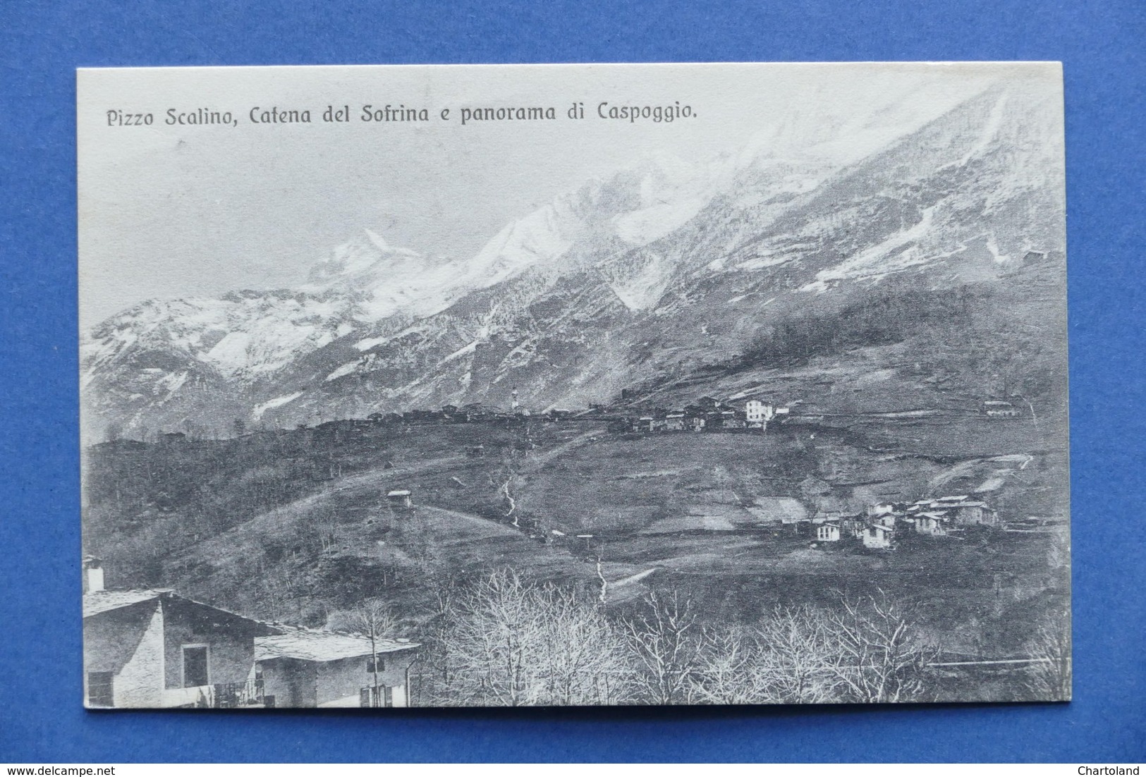 Cartolina Caspoggio - Panorama - Pizzo Scalino, Catena Del Sofrina - 1909 - Sondrio