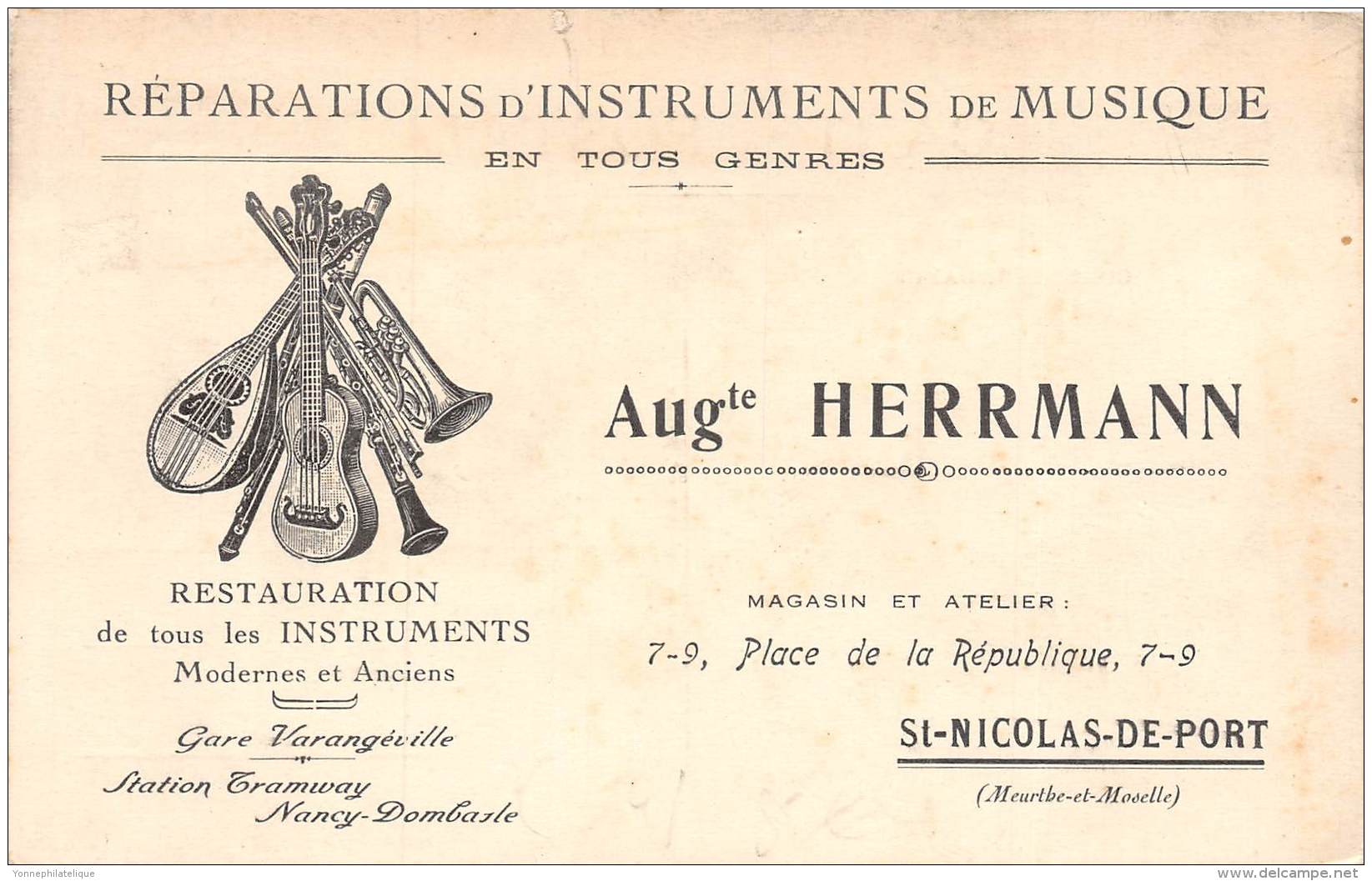 54 - MEURTHE ET MOSELLE / Saint Nicolas De Port - 546106 - Réparations D'instruments De Musique - Saint Nicolas De Port