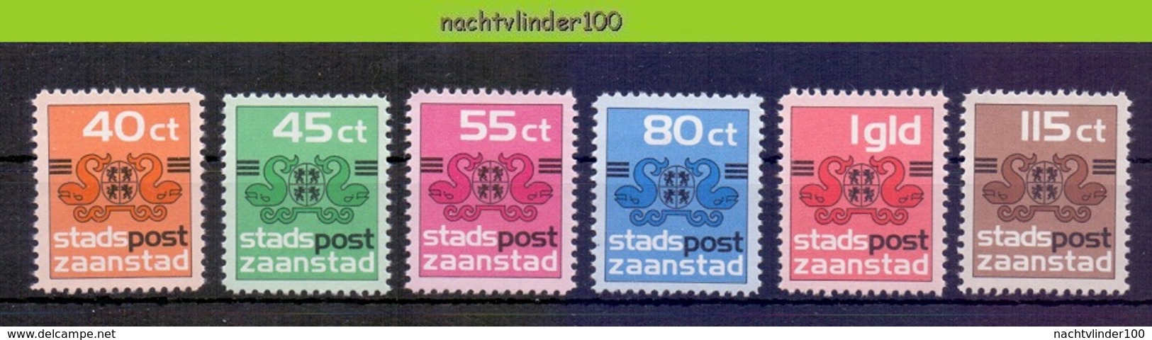 Mcx127 STADSPOST GEMEENTEWAPEN WALVIS WHALE BALEINES 10021 LOCAL POST ZAANSTAD NEDERLAND 1984 PF/MNH - Andere & Zonder Classificatie