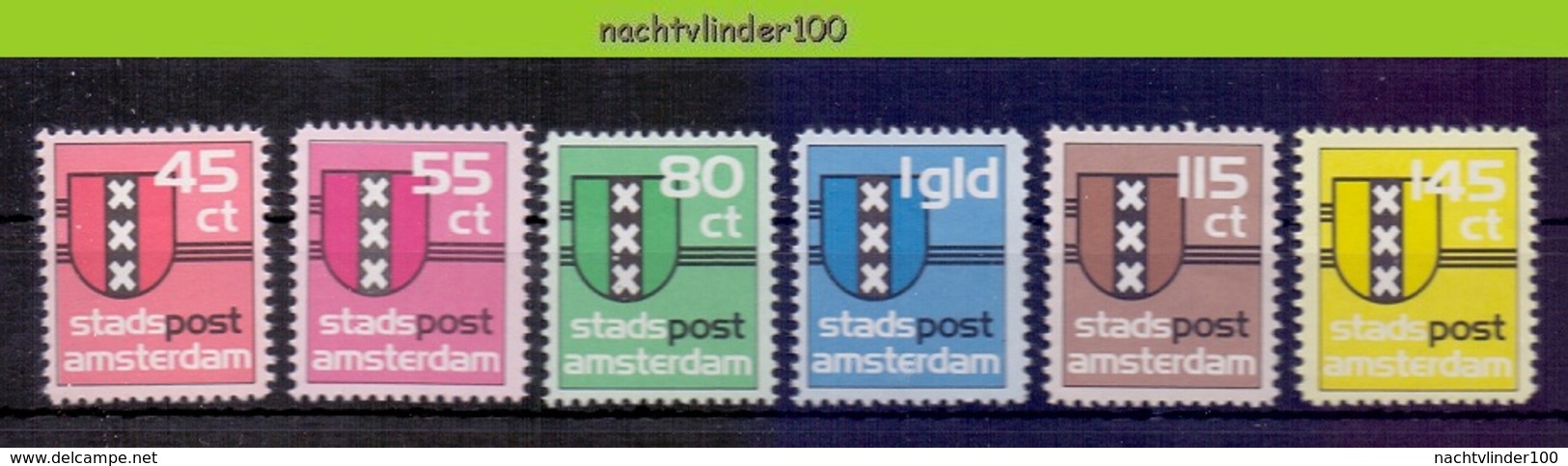 Mcx129 STADSPOST GEMEENTEWAPEN 10006 LOCAL POST AMSTERDAM NEDERLAND 1983 PF/MNH - Andere & Zonder Classificatie