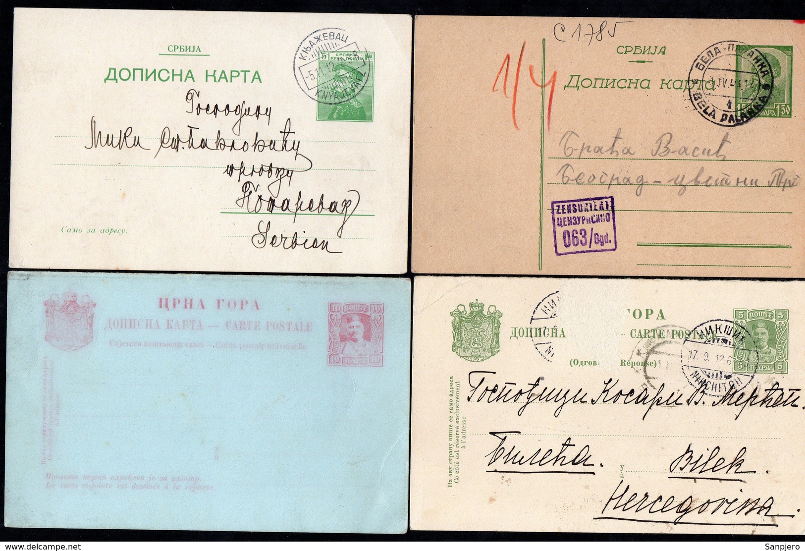 4 X SERBIA AND MONTENEGRO (DOPISNA KARTA) - Storia Postale