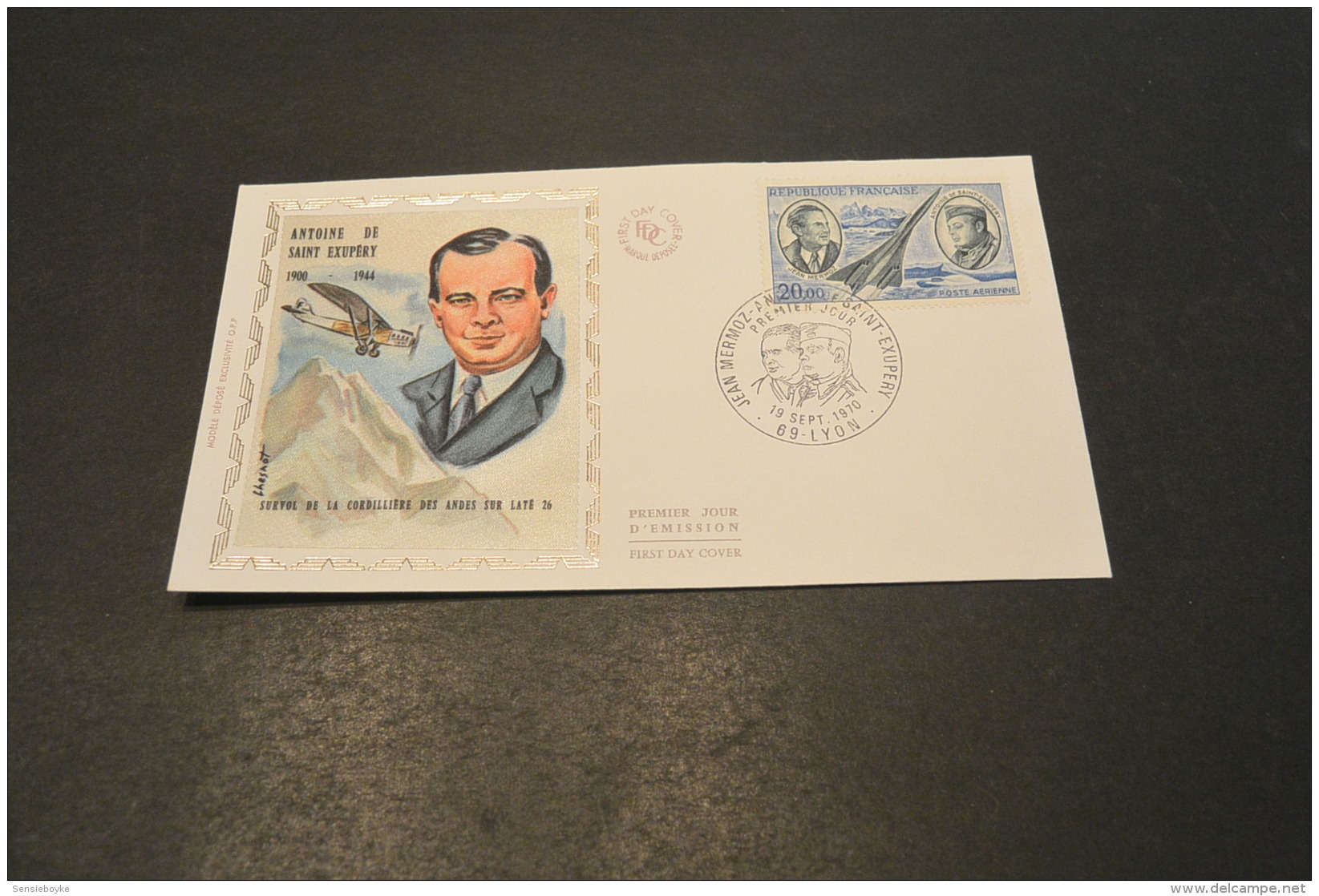 M3422- Set  FDC    -  France 1970-  PA 44 - SC. C43 - Jean Mermoz Et Antoine De Saint-Exupery - 1970-1979