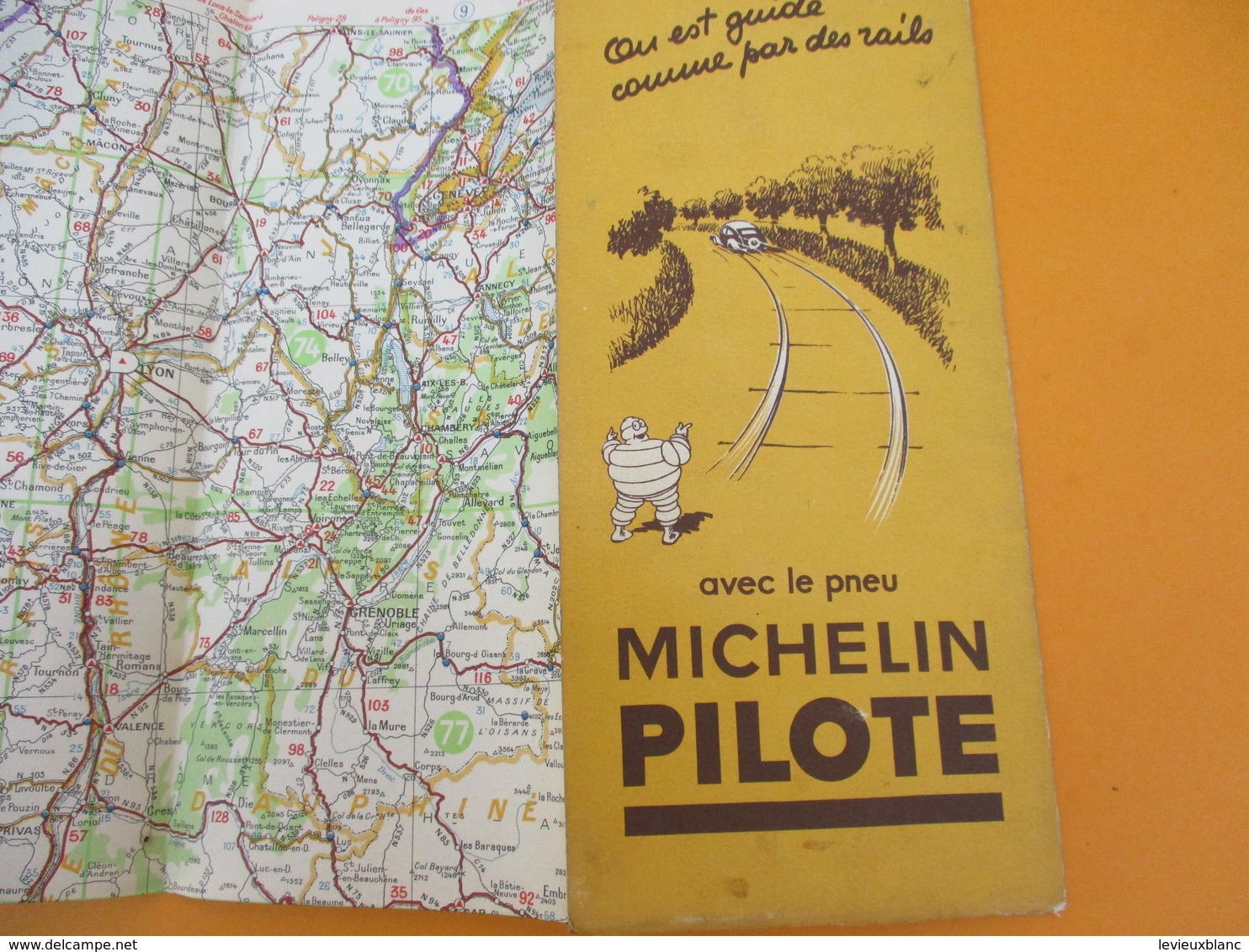 Carte Pneu Michelin/Grandes Routes/Serv.de Tourisme Michelin/Ligne De Démarcation/N°99/Schneider/Levallois/1940   PGC189 - Cartes Routières