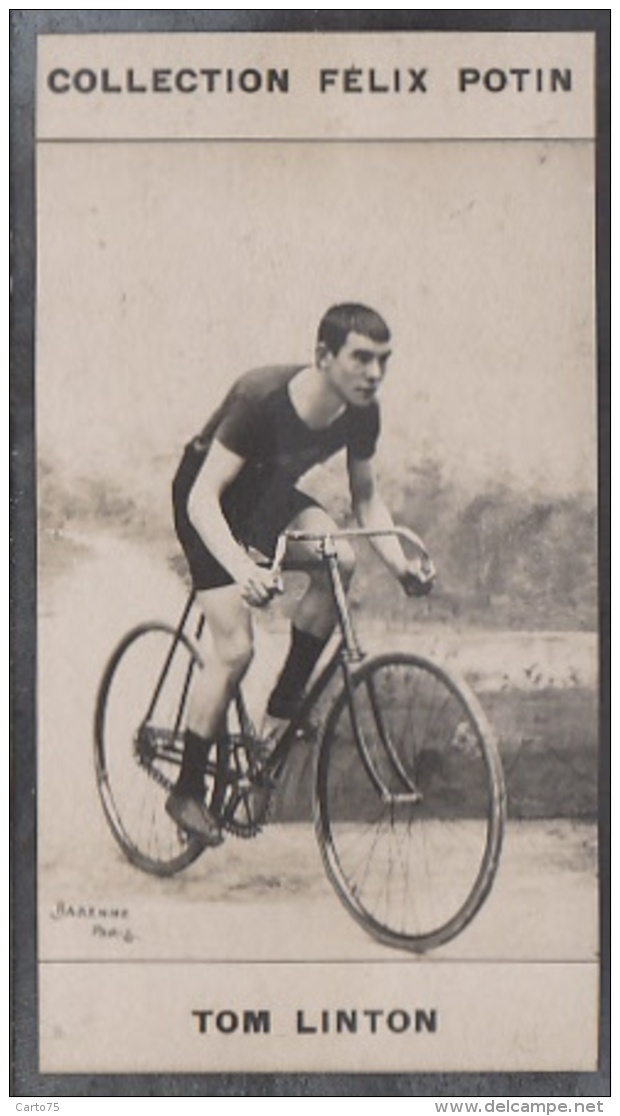 Chromo Photographie - Cyclisme - Coureur Cycliste - Tom Linton - Félix Potin