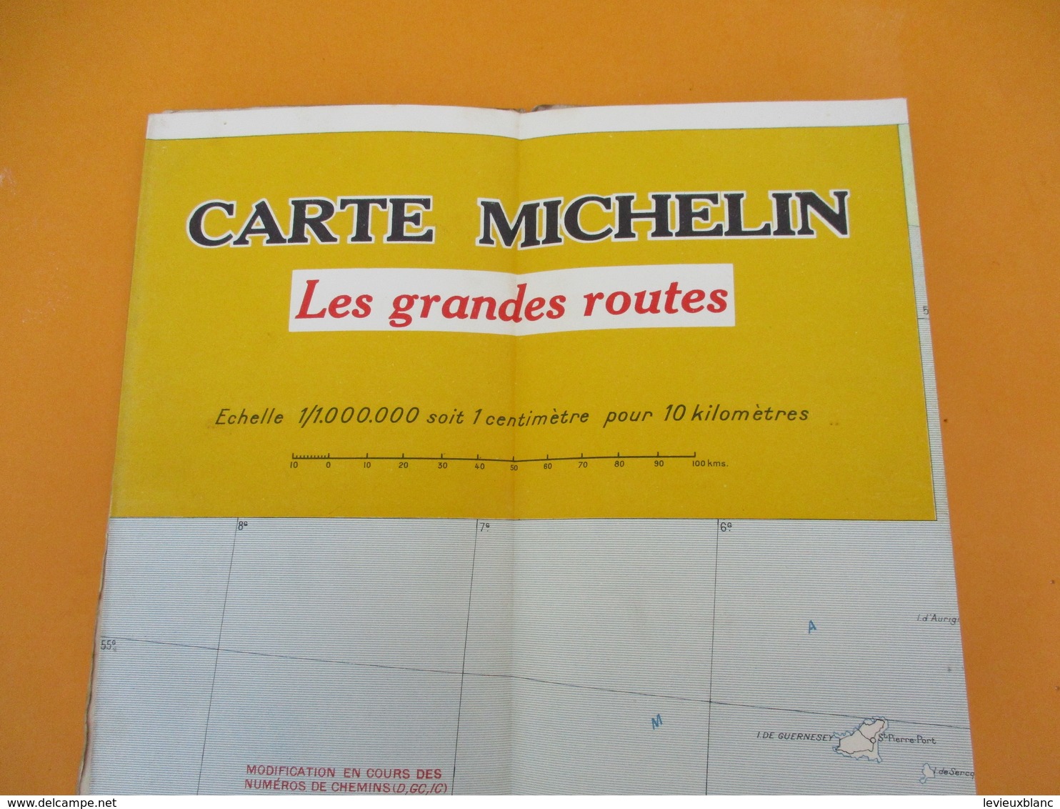 Carte Pneu Michelin/Grandes Routes/Serv.de tourisme Michelin/Ligne de démarcation/N°98/Schneider/Levallois/1940   PGC190