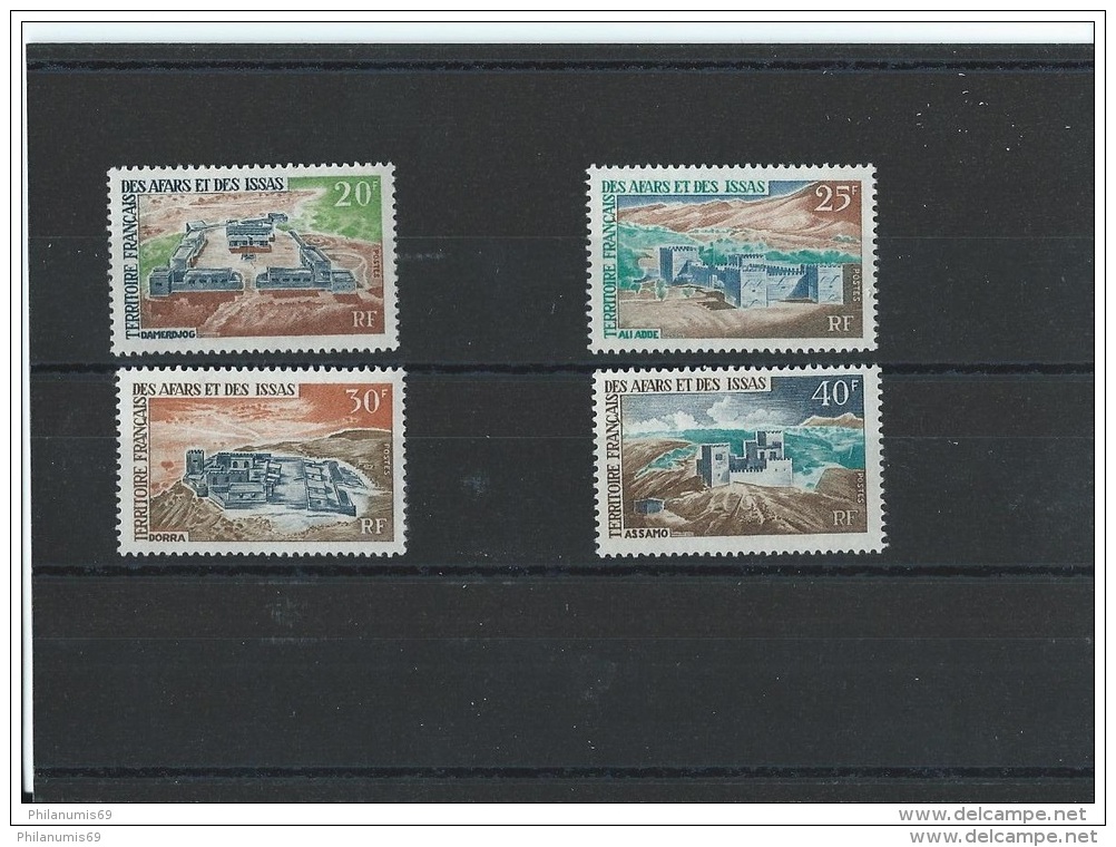 AFARS ET ISSAS 1968 - YT N° 337/340 NEUF SANS CHARNIERE ** (MNH) GOMME D'ORIGINE LUXE - Neufs