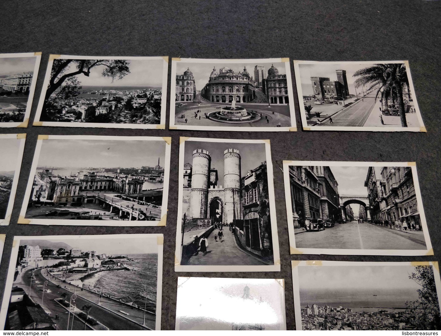 ANTIQUE LOT X 18 SMALL PHOTOS ITALY - GENOVA MONUMENTS , SQUARES, STREETS, AND MORE - Filmspullen: 35mm - 16mm - 9,5+8+S8mm