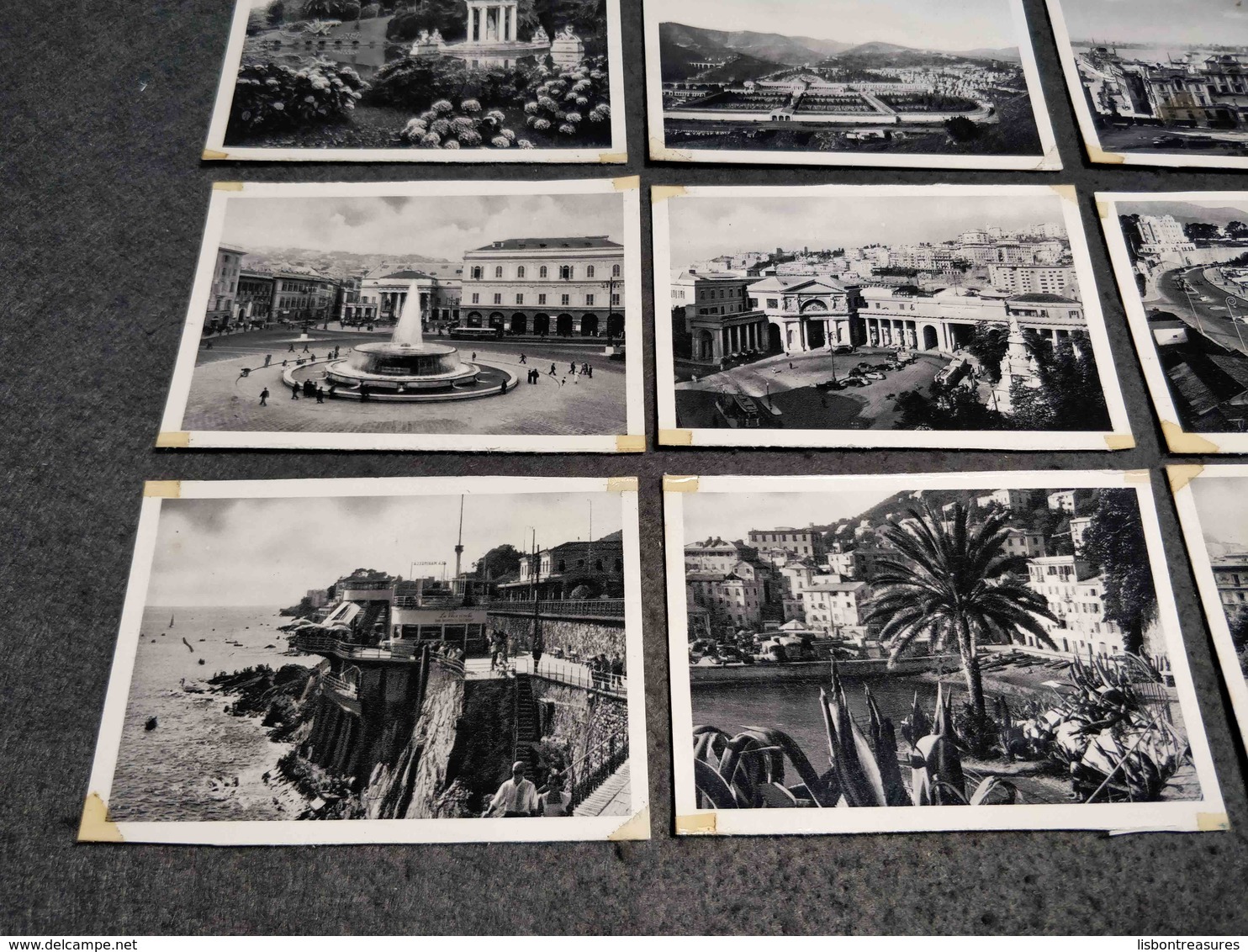 ANTIQUE LOT X 18 SMALL PHOTOS ITALY - GENOVA MONUMENTS , SQUARES, STREETS, AND MORE - Filmspullen: 35mm - 16mm - 9,5+8+S8mm