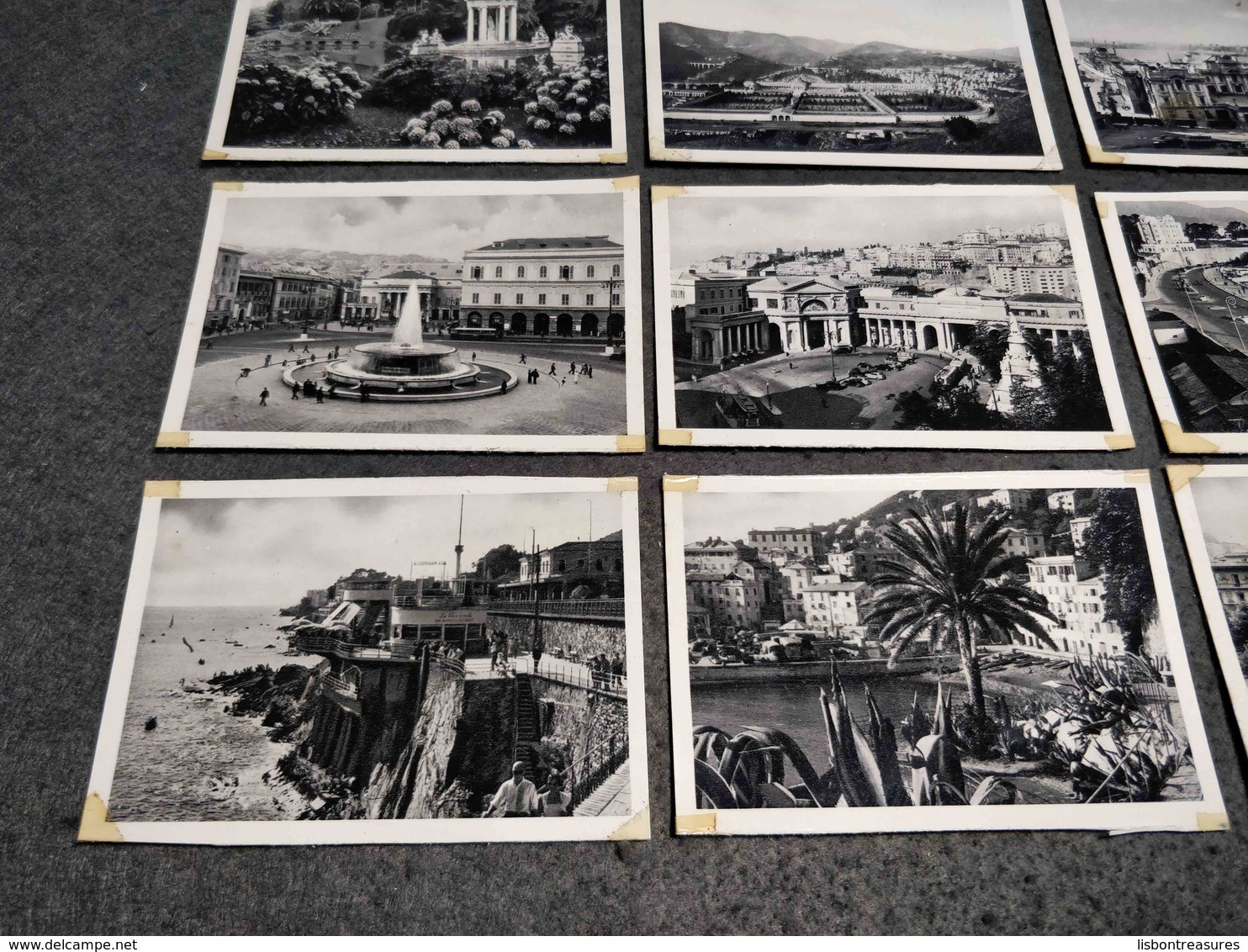 ANTIQUE LOT X 18 SMALL PHOTOS ITALY - GENOVA MONUMENTS , SQUARES, STREETS, AND MORE - Bobines De Films: 35mm - 16mm - 9,5+8+S8mm