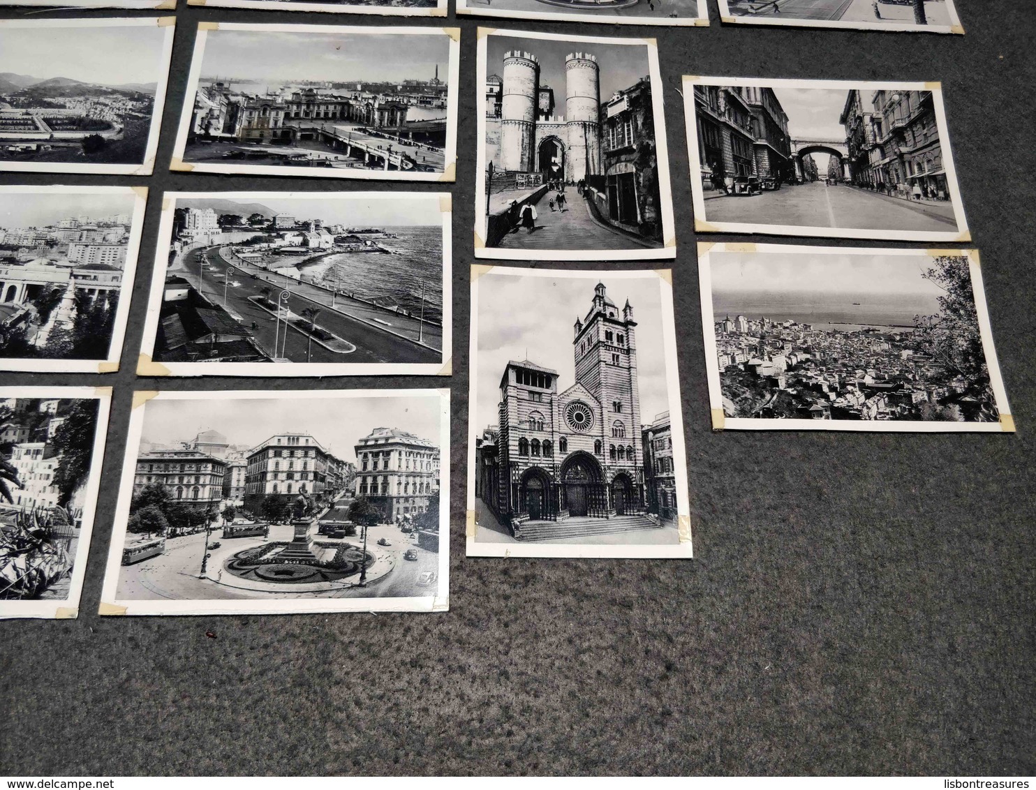 ANTIQUE LOT X 18 SMALL PHOTOS ITALY - GENOVA MONUMENTS , SQUARES, STREETS, AND MORE - Filme: 35mm - 16mm - 9,5+8+S8mm