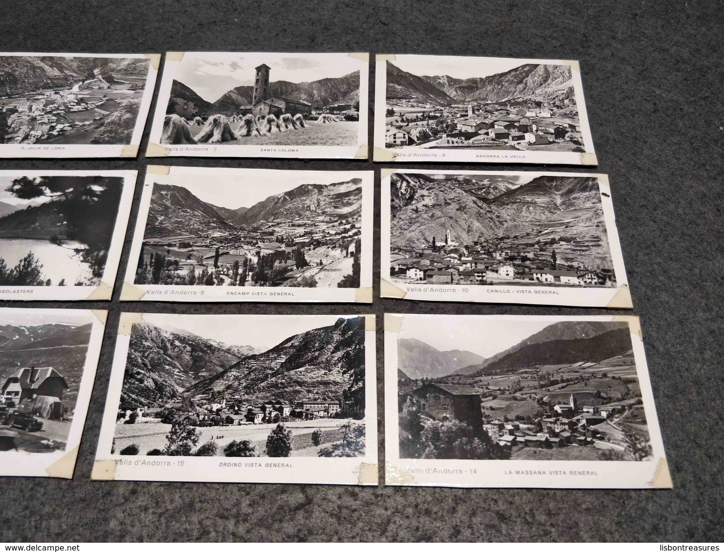 ANTIQUE LOT X 12 SMALL PHOTOS VALLS D' ANDORRA - VIEWS - Bobines De Films: 35mm - 16mm - 9,5+8+S8mm