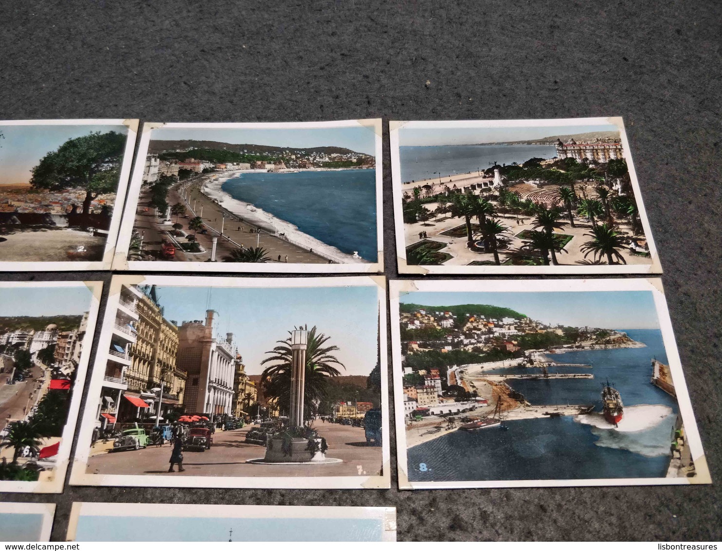 ANTIQUE LOT X 10 SMALL COLOR PHOTOS FRANCE - NICE VIEWS - 35mm -16mm - 9,5+8+S8mm Film Rolls