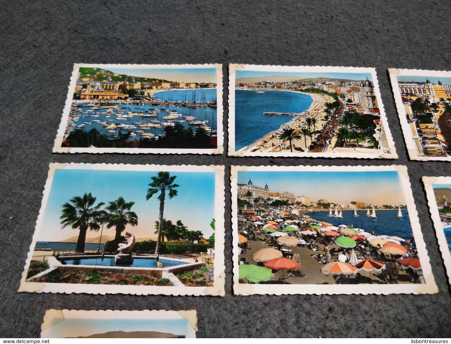 ANTIQUE LOT X 20 SMALL COLOR PHOTOS FRANCE - CANNES VIEWS - 35mm -16mm - 9,5+8+S8mm Film Rolls