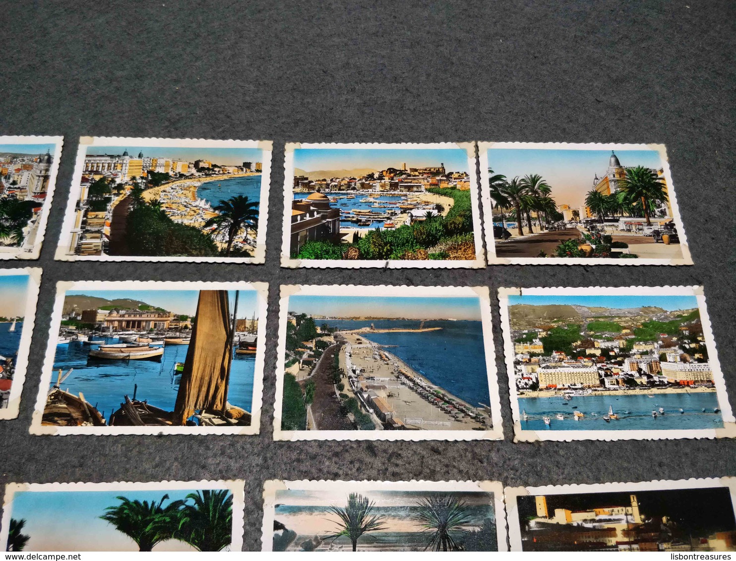 ANTIQUE LOT X 20 SMALL COLOR PHOTOS FRANCE - CANNES VIEWS - 35mm -16mm - 9,5+8+S8mm Film Rolls