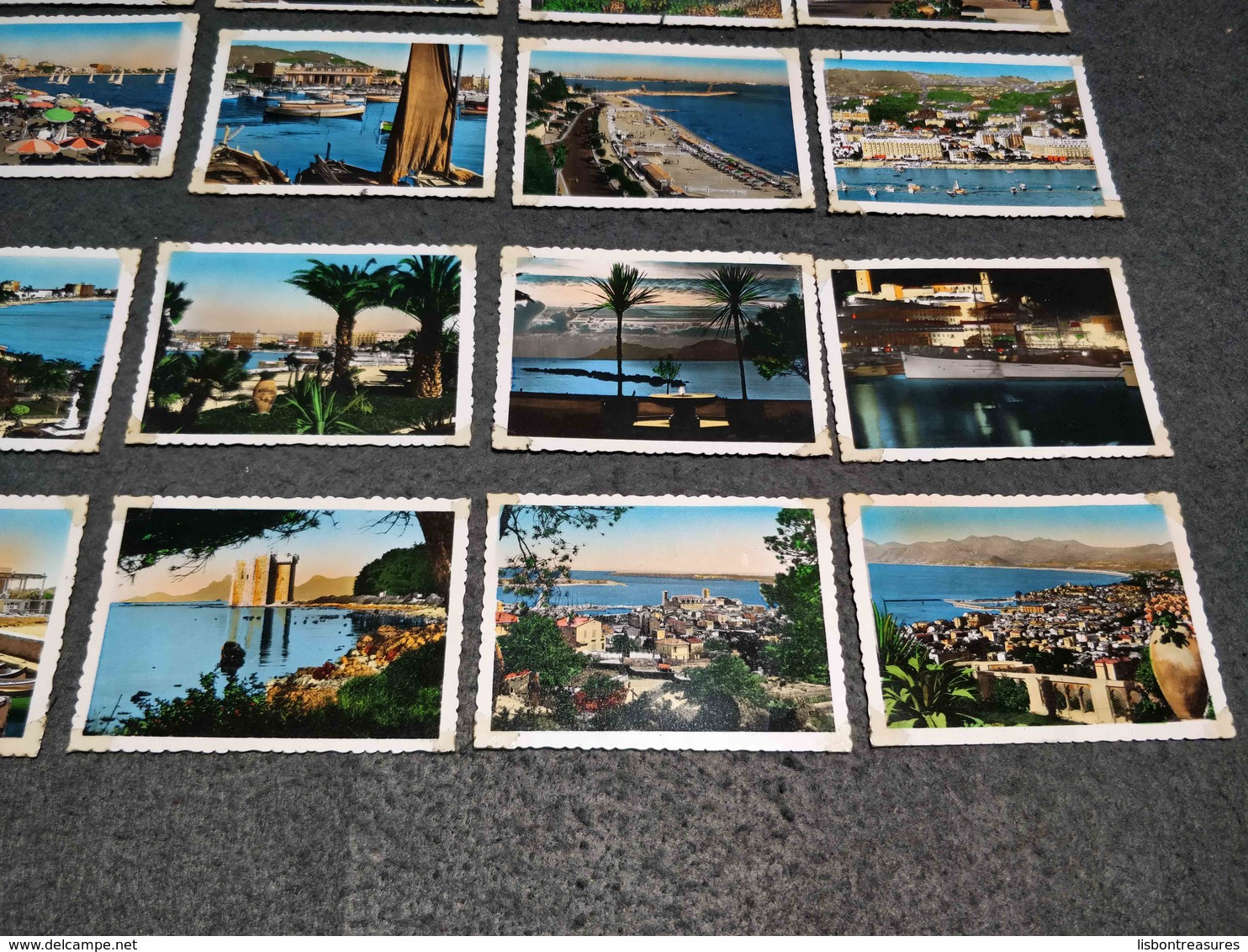 ANTIQUE LOT X 20 SMALL COLOR PHOTOS FRANCE - CANNES VIEWS - Filmspullen: 35mm - 16mm - 9,5+8+S8mm