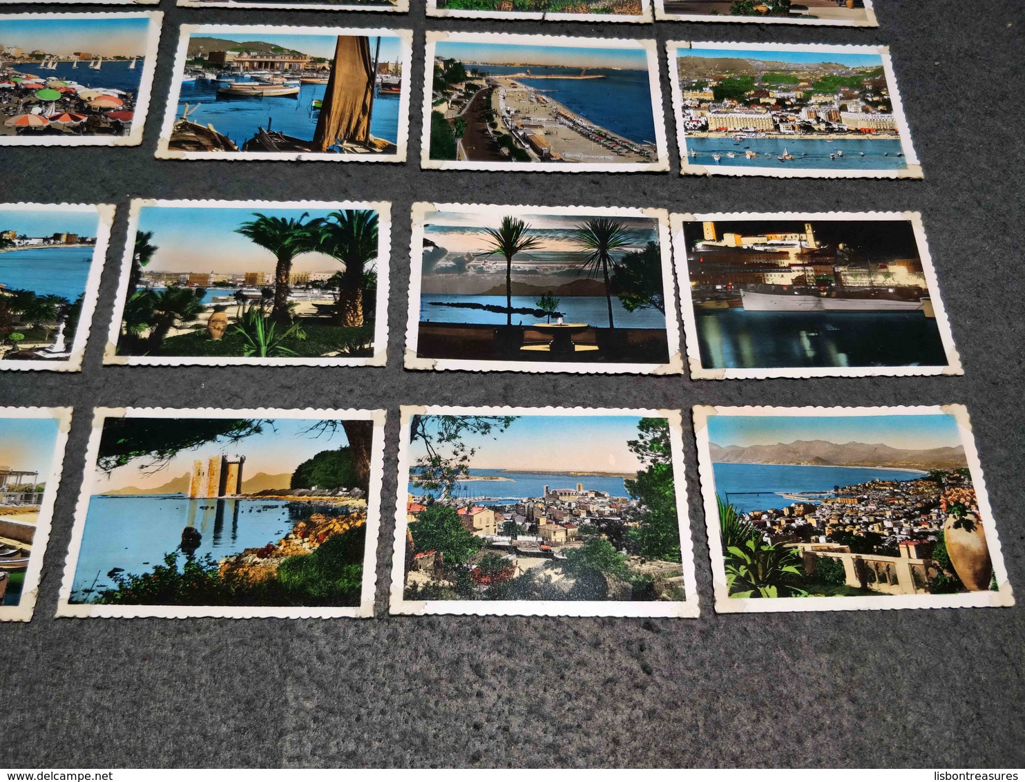 ANTIQUE LOT X 20 SMALL COLOR PHOTOS FRANCE - CANNES VIEWS - 35mm -16mm - 9,5+8+S8mm Film Rolls