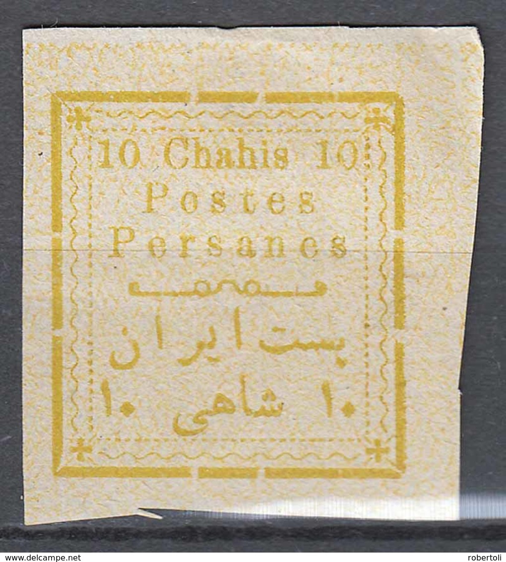 RARE !!! Iran Perse 1902, 10 Chahis, Missing Overprint !!! - Iran