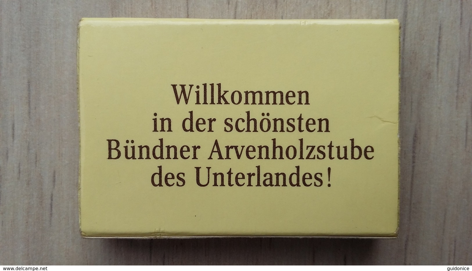 Zündholzschachtel Mit Werbung Für Ein Restaurant In Zürich - Zündholzschachteln