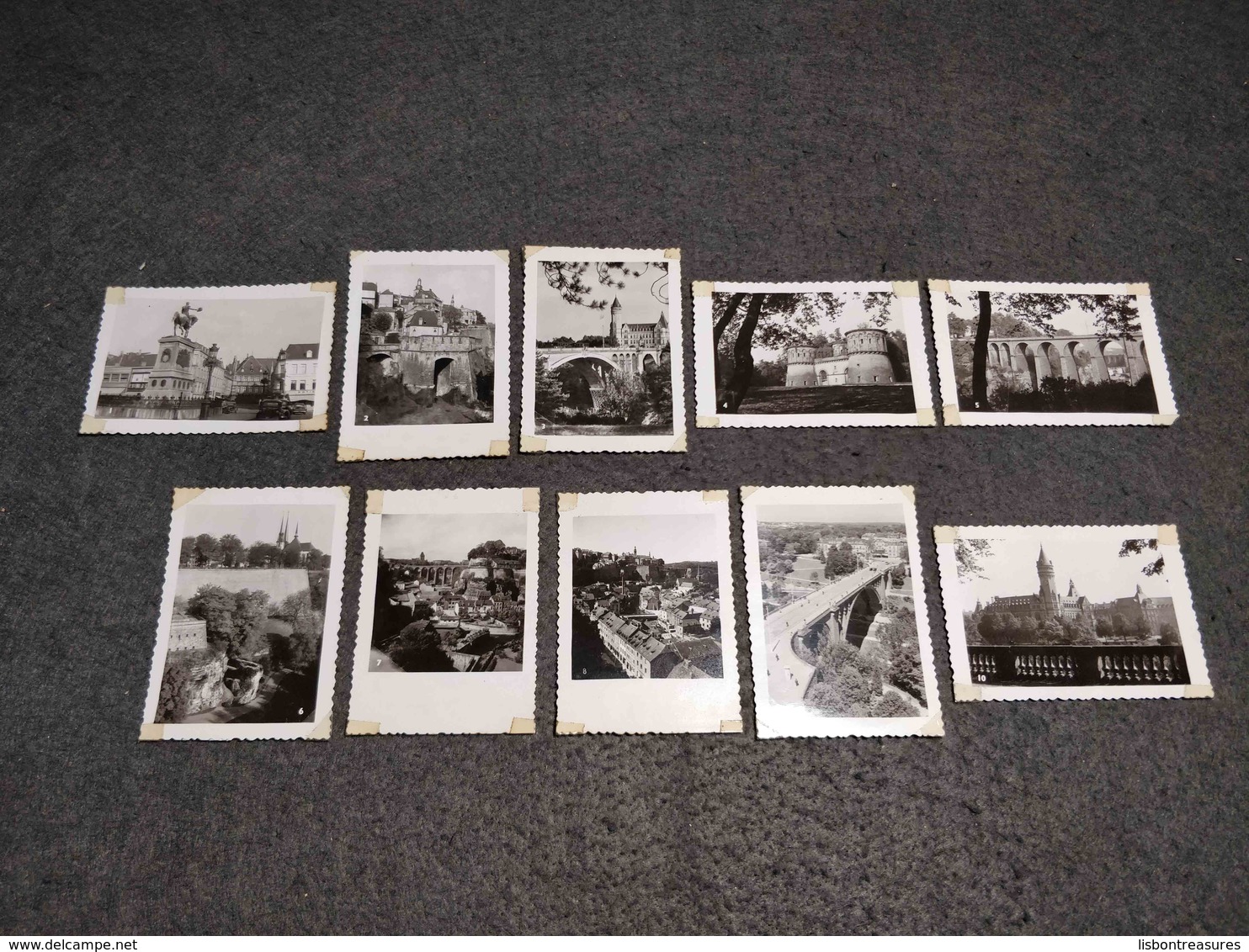 ANTIQUE LOT X 10 SMALL PHOTOS  CITY OF LUXEMBOURG - Bobines De Films: 35mm - 16mm - 9,5+8+S8mm