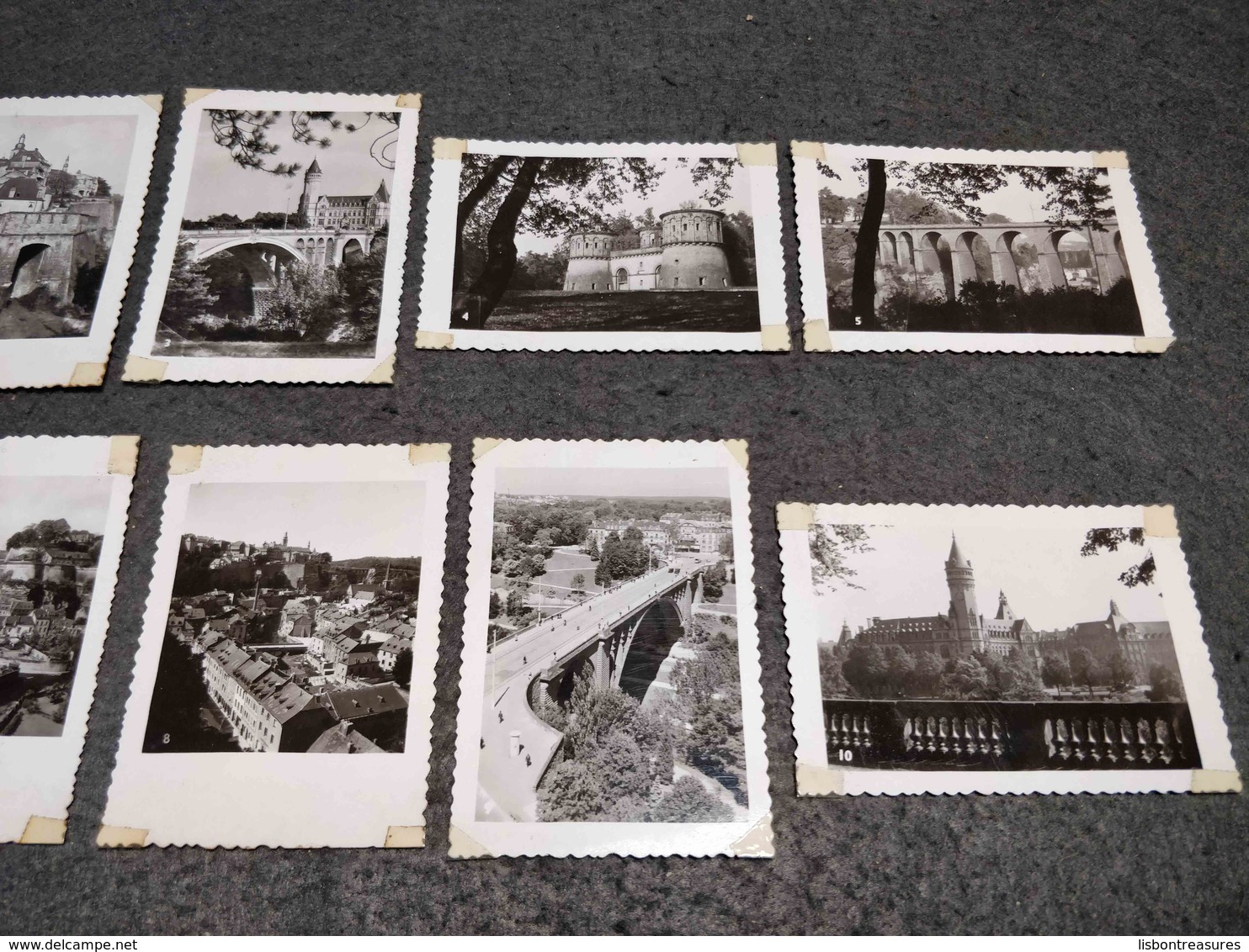 ANTIQUE LOT X 10 SMALL PHOTOS  CITY OF LUXEMBOURG - 35mm -16mm - 9,5+8+S8mm Film Rolls